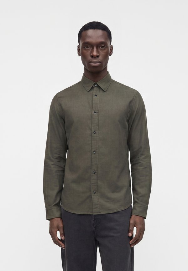 Jack & Jones JJEFIELD MELANGE SHIRT LS SN - Shirt - dark green
