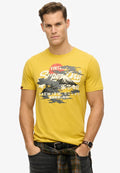 Superdry & Co VINTAGE LOGO TOKYO - Print T-shirt - oil yellow