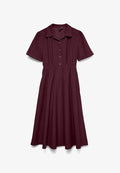 Vero Moda VMRAY Corduroy Midi - Shirt dress - winetasting