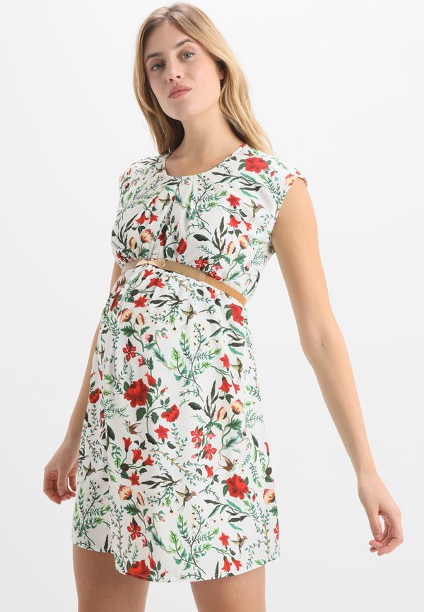 Spring Maternity DAWN BELTED NURSING DRESS