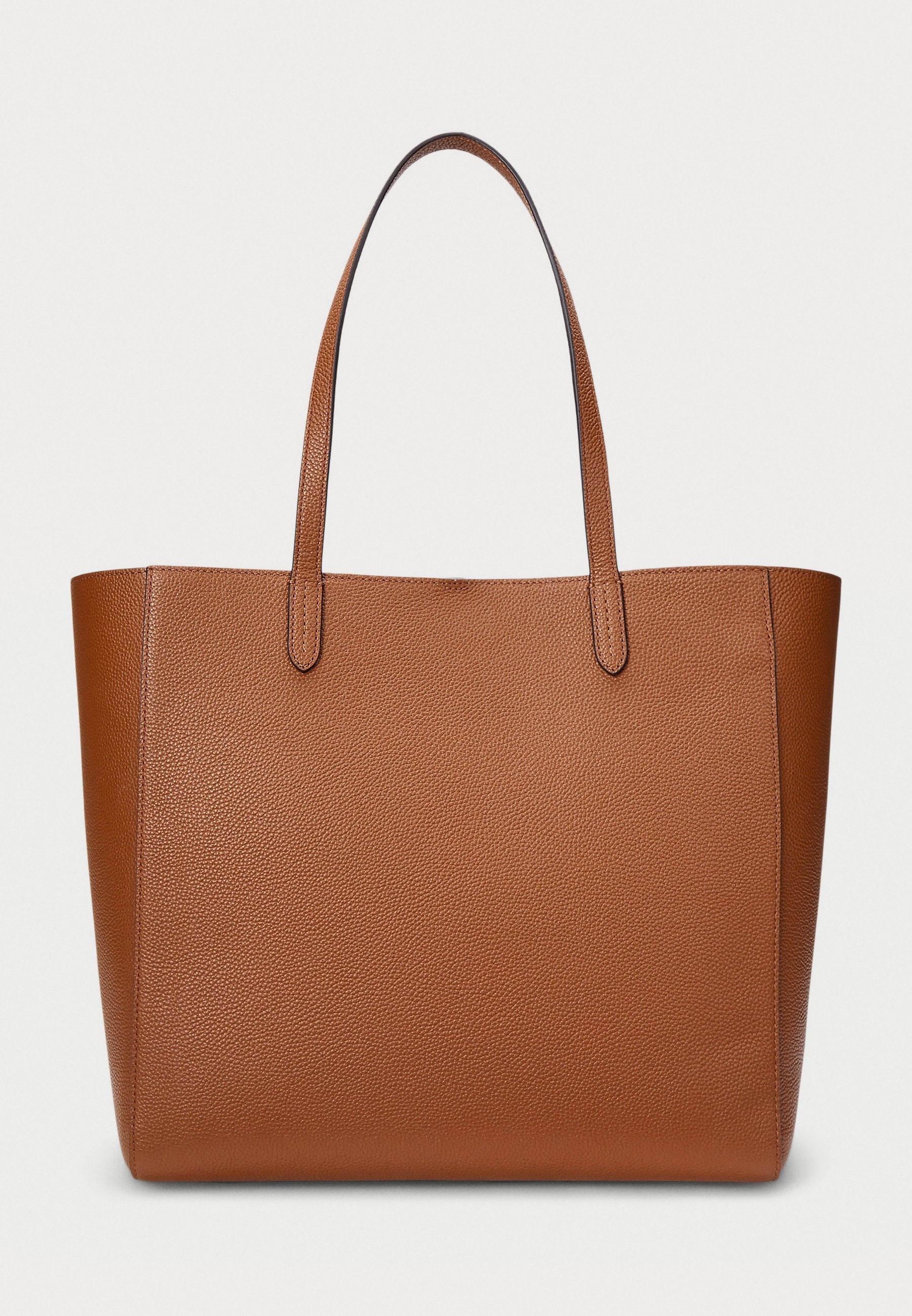 Lauren Ralph Lauren PEBBLED LEATHER LARGE CAMERYN TOTE BAG
