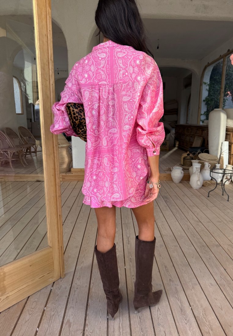 Never Fully Dressed PINK BANDANA MILEY SHIRT