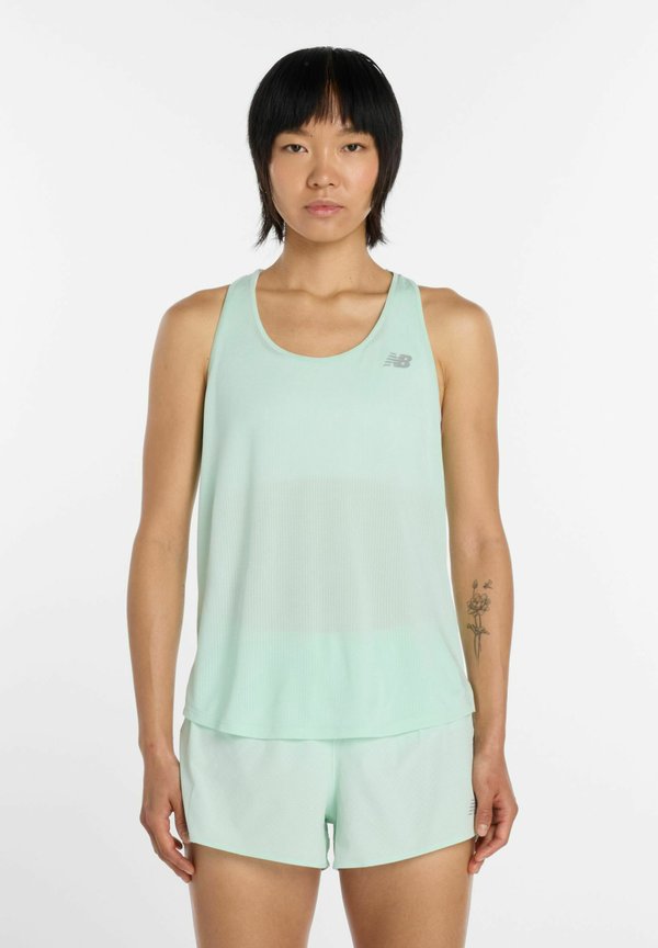 New Balance ATHLETICS TANK - Top - cosmic jade heather slate grey