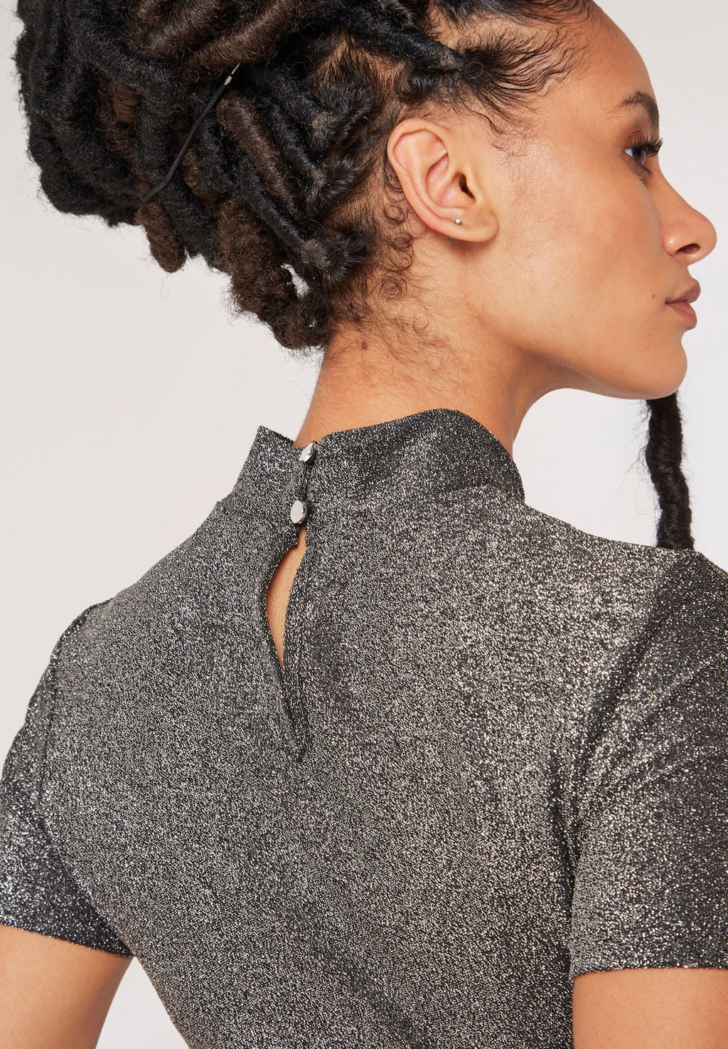 Apricot SPARKLE RUCHED WRAP