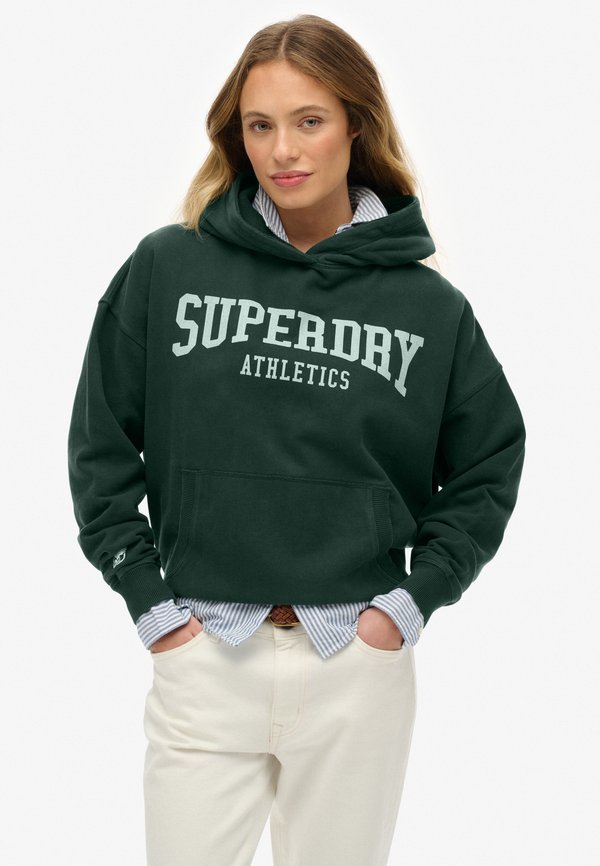 Superdry & Co ATHLETIC ESSENTIALS - Hoodie - enamel green