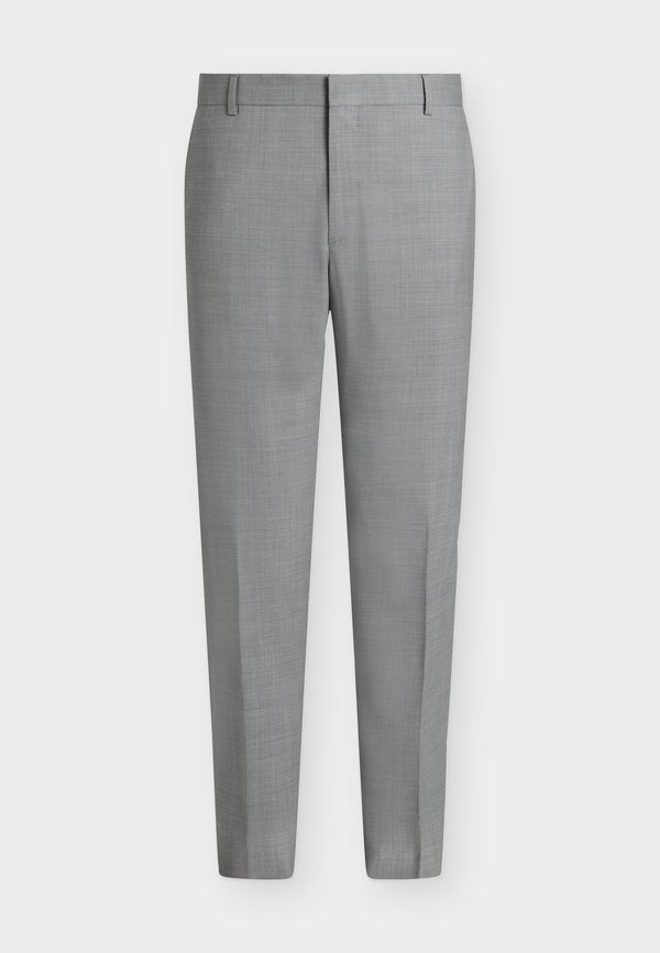 Calvin Klein MICRO BARLEYCORN SLIM - Trousers - quiet gray