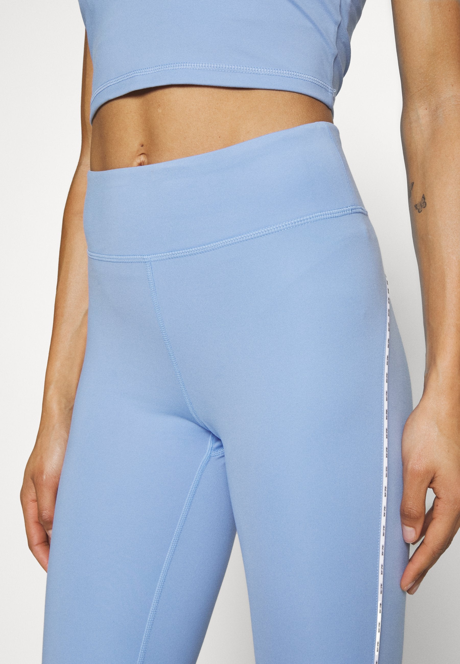 DKNY HIGH WAIST 7/8 LENGTH LOGO PIPING