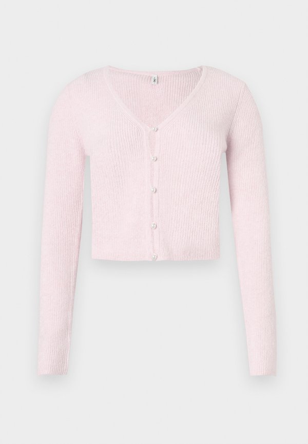 ONLY ONLRICA LIFE V NECK PEARL CARDIGAN - Cardigan - romance rose