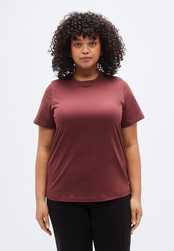 Vero Moda Curve VMPAULINA SS T-SHIRT GA JRS NOOS CUR - Basic T-shirt - andorra