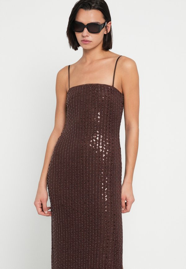 Abercrombie & Fitch STRAPLESS GRID BEAD MAXI