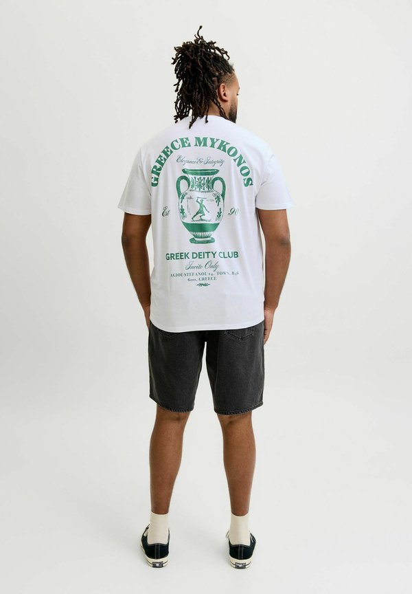 Jack & Jones Plus Size - Print T-shirt - bright white