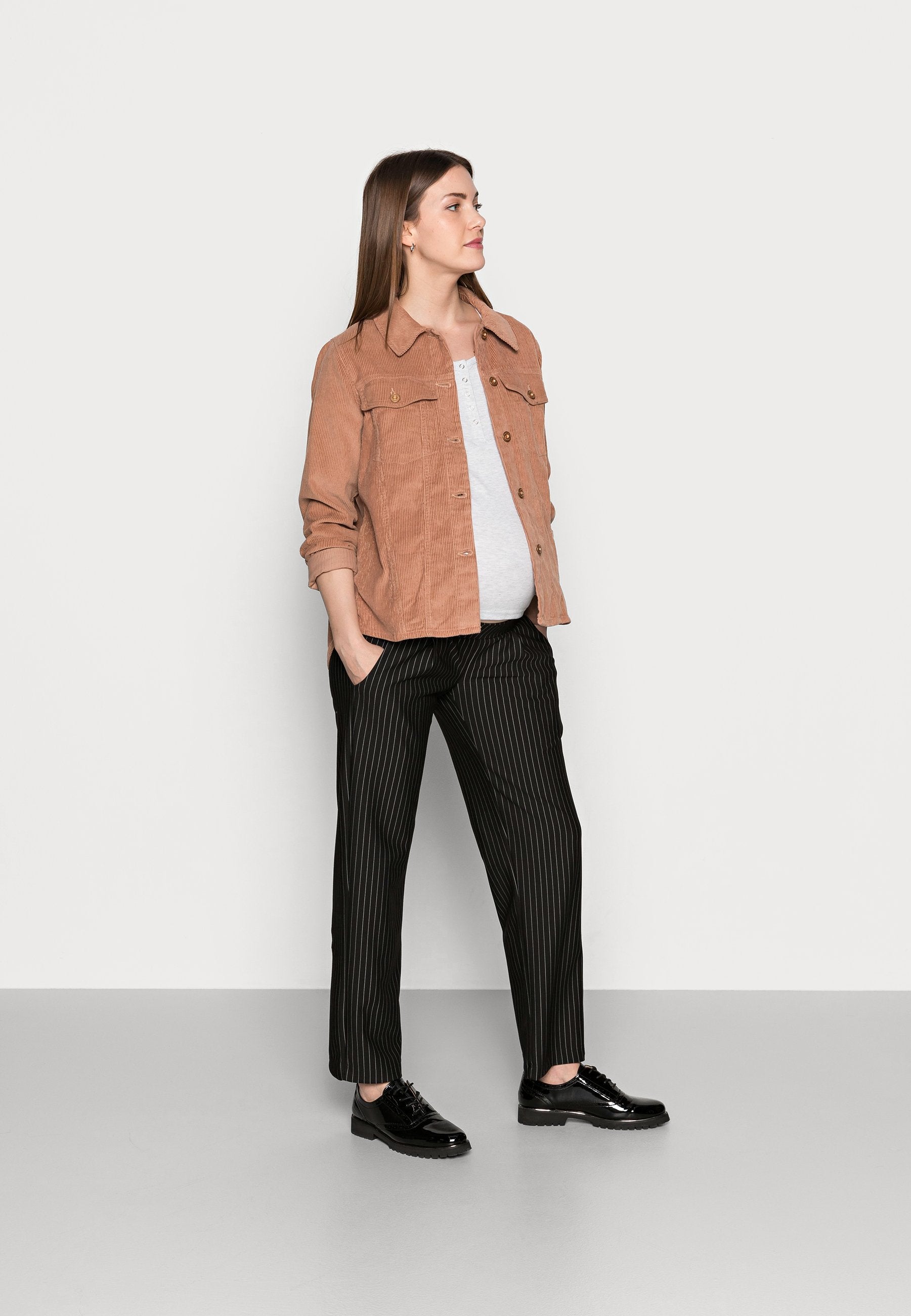 MAMALICIOUS MLMINNA PINSTRIPED PANTS