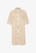 Vero Moda Denim VMFENJA Short - Denim dress - ecru