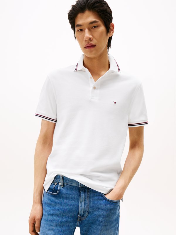 Tommy Hilfiger TIPPED SLIM FIT  - Polo shirt - white