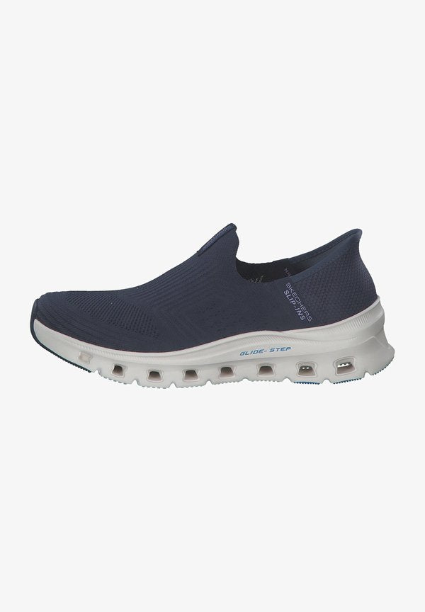 Skechers Slip-ons - navy knit   blue trim