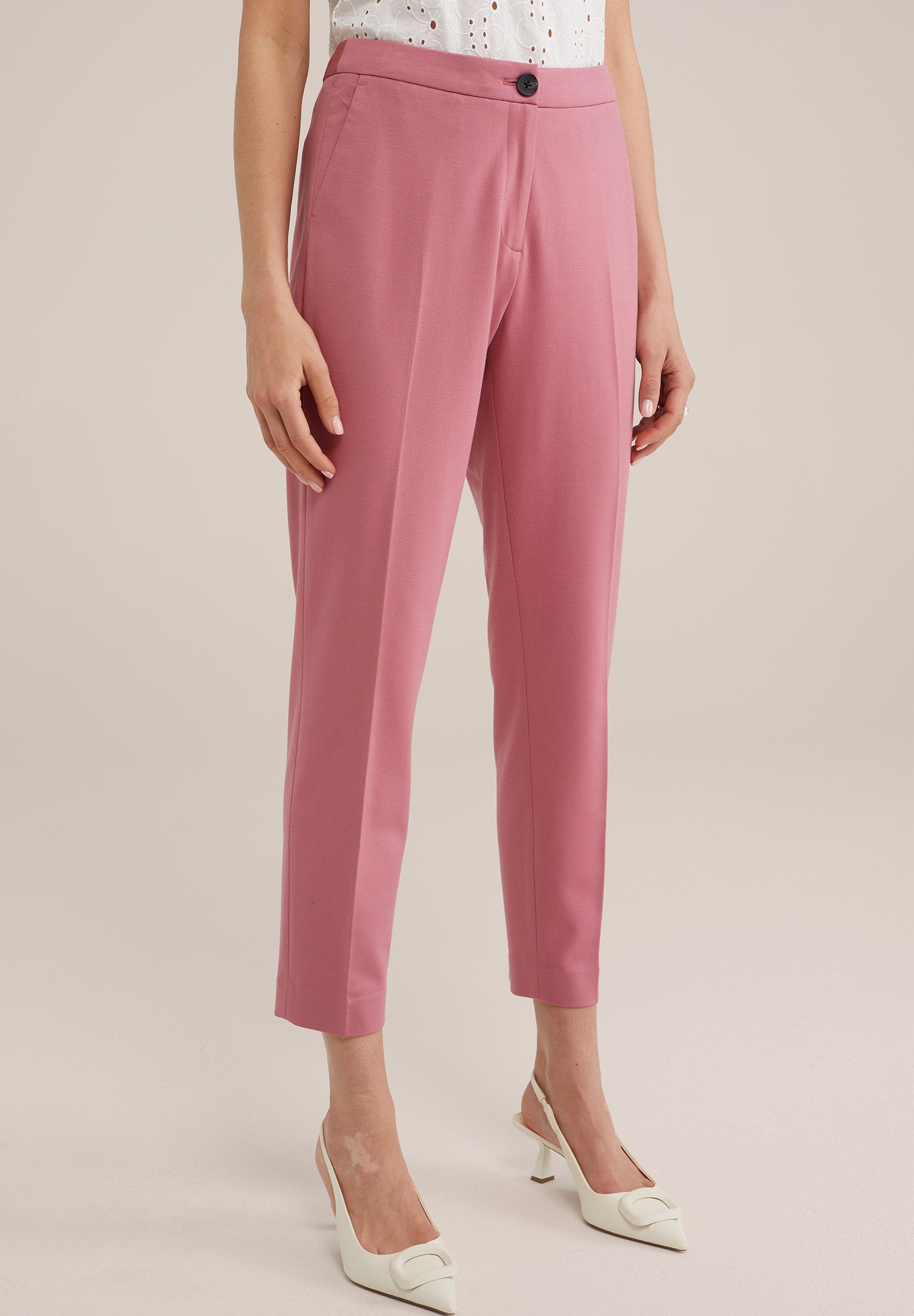 WE Fashion WE FASHION DAMES SLIM FIT PANTALON MET STRETCH