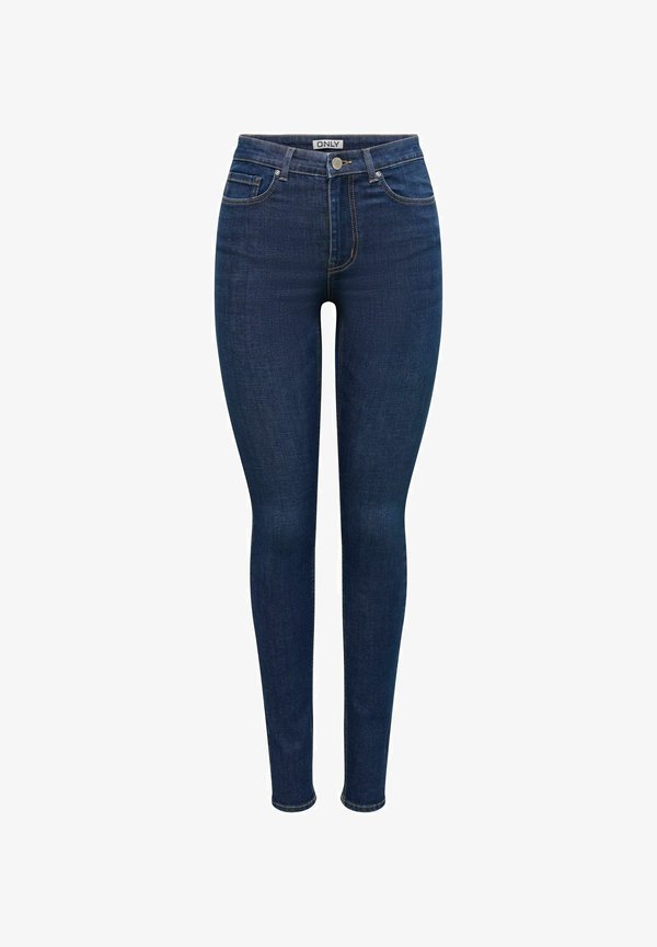ONLY Skinny fit ONPAOLA High waist - Slim fit jeans - dark medium blue denim