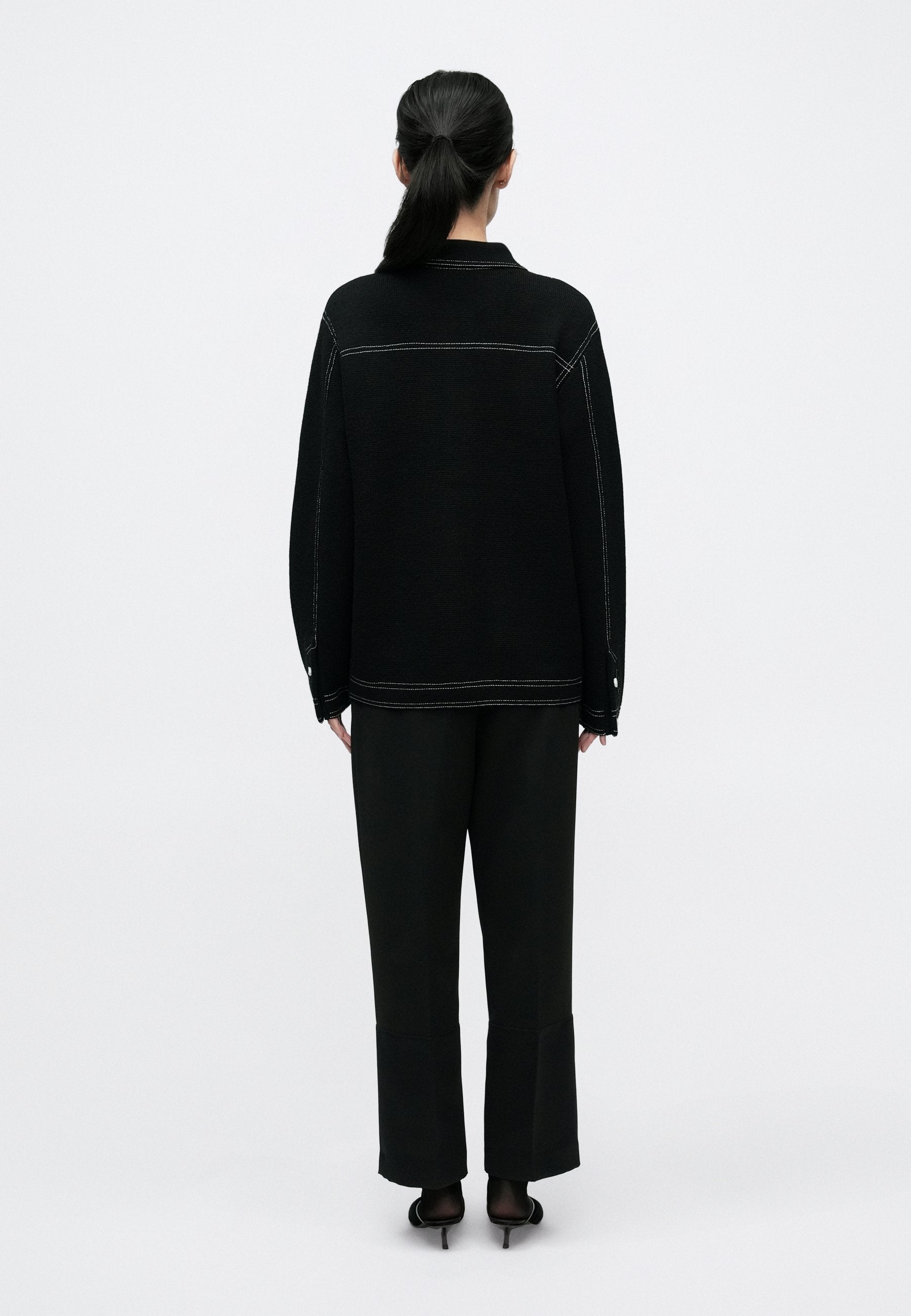 Tory Burch TOPSTITCH JACKET