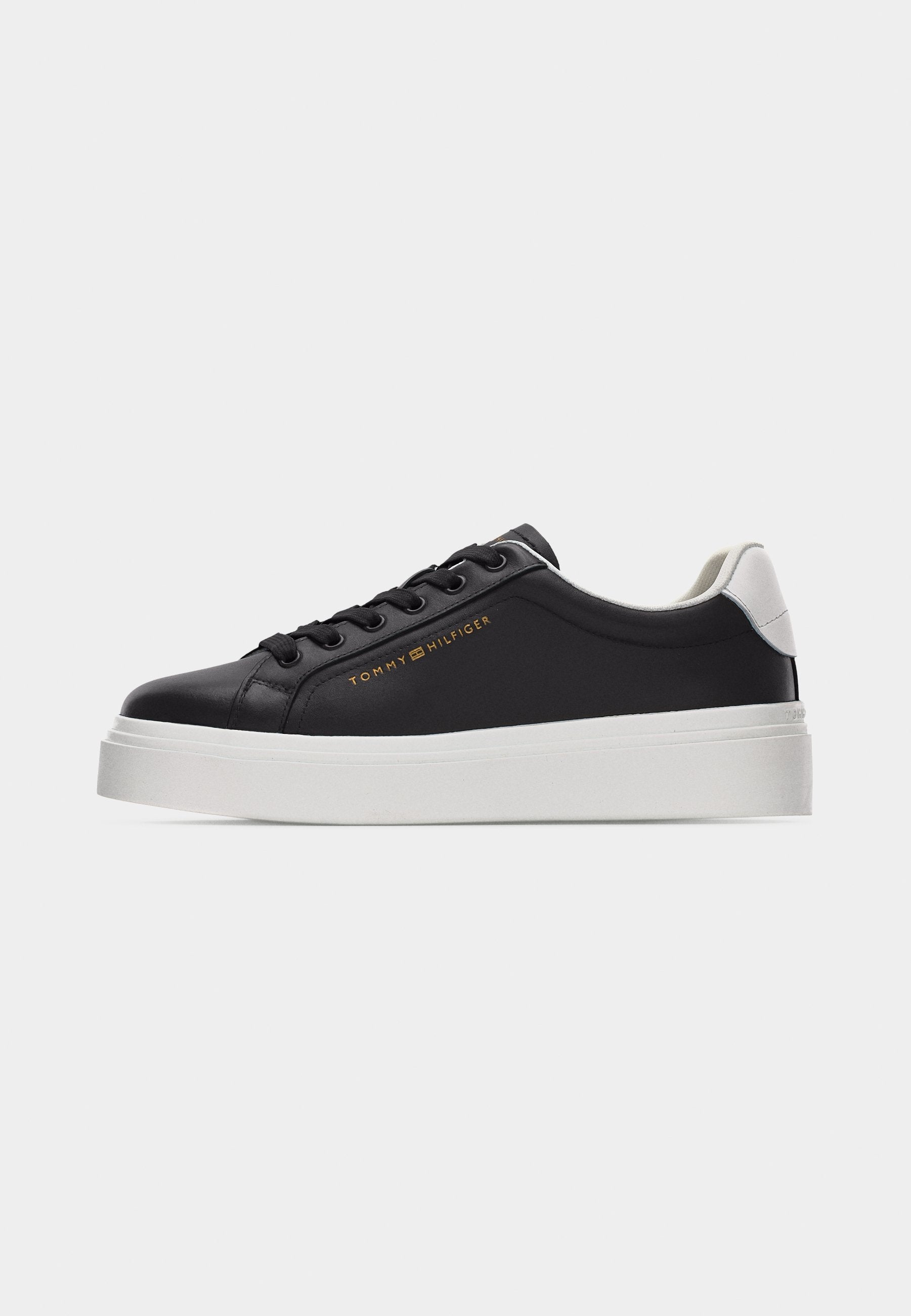 LOGO LEATHER PLATFORM CUPSOLE TRAINERS Media 2