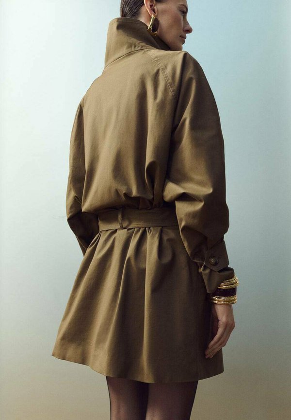 Mango Trenchcoat - medium brown
