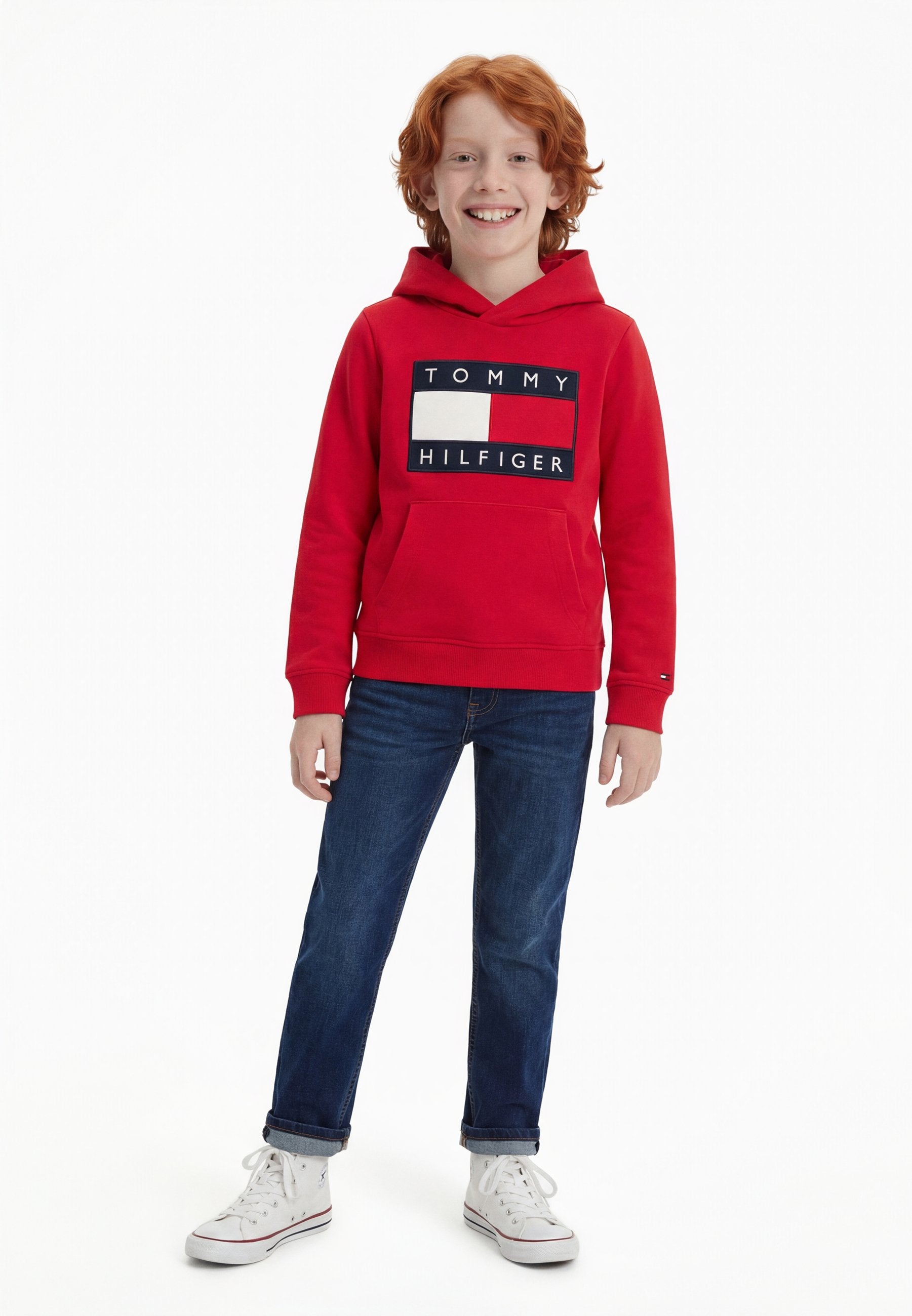 HERITAGE FLAG BADGE TERRY HOODY Media 2