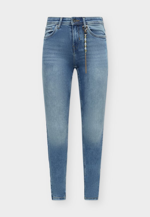 ONLY ONLWAUW MID WAIST CHARM - Jeans Skinny Fit - light blue denim