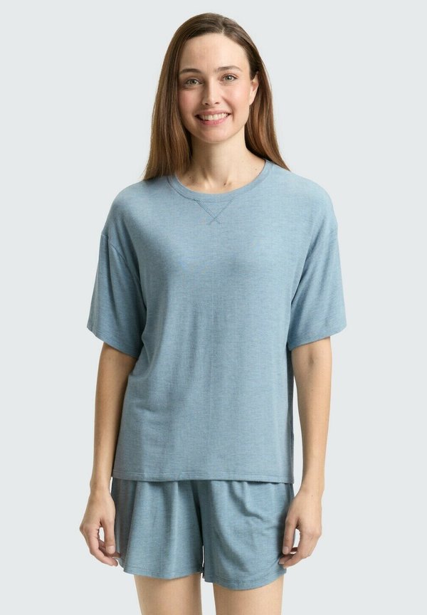 TOM TAILOR TOM TAILOR BODYWEAR PYJAMA-SET - Pyjama set - blue-medium-melange