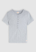 Levi's® DRY GOODS POINTELLE - Basic T-shirt - heather gray