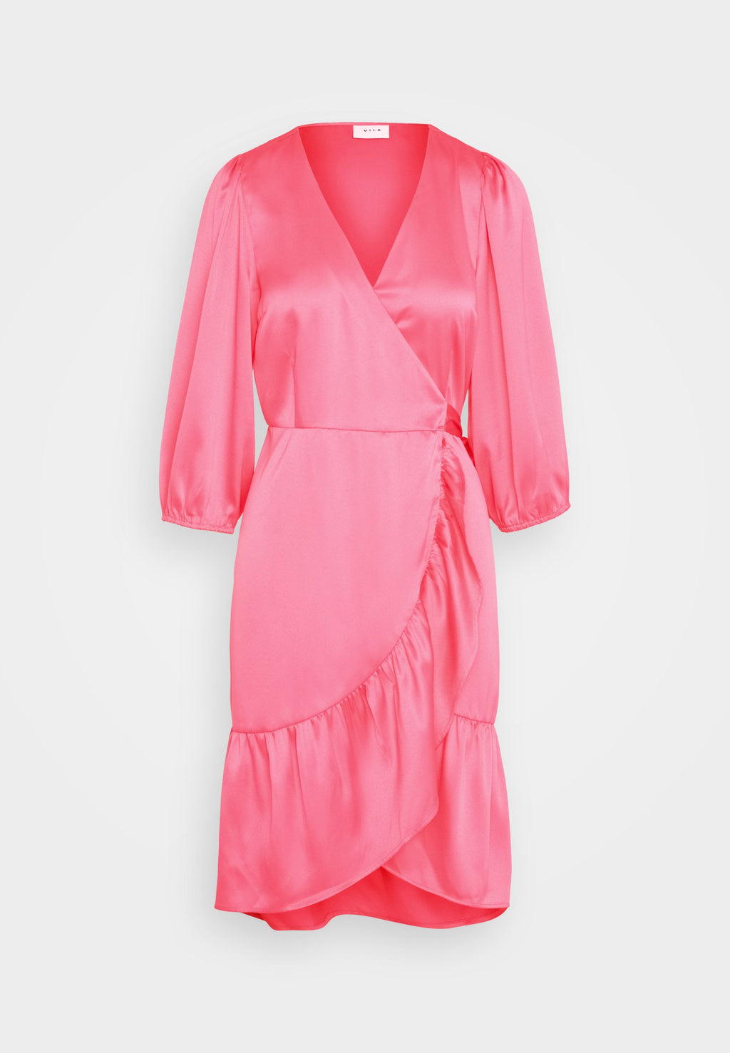 VILA VIKARI V NECK WRAP SHORT DRESS