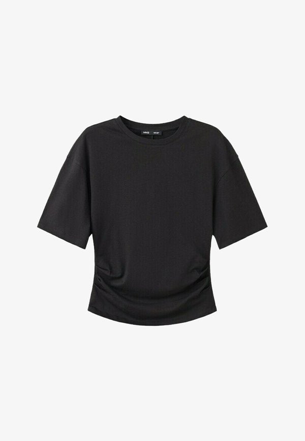 Mango ADULT - Basic T-shirt - black