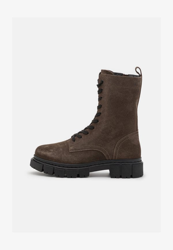 s.Oliver Lace-up ankle boots - khaki