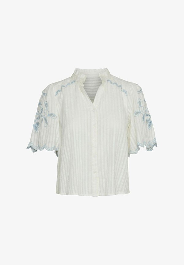 Vero Moda VMIVY - Button-down blouse - bright white