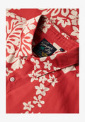 Superdry & Co HAWAIIAN BOX FIT - Shirt - surf school red