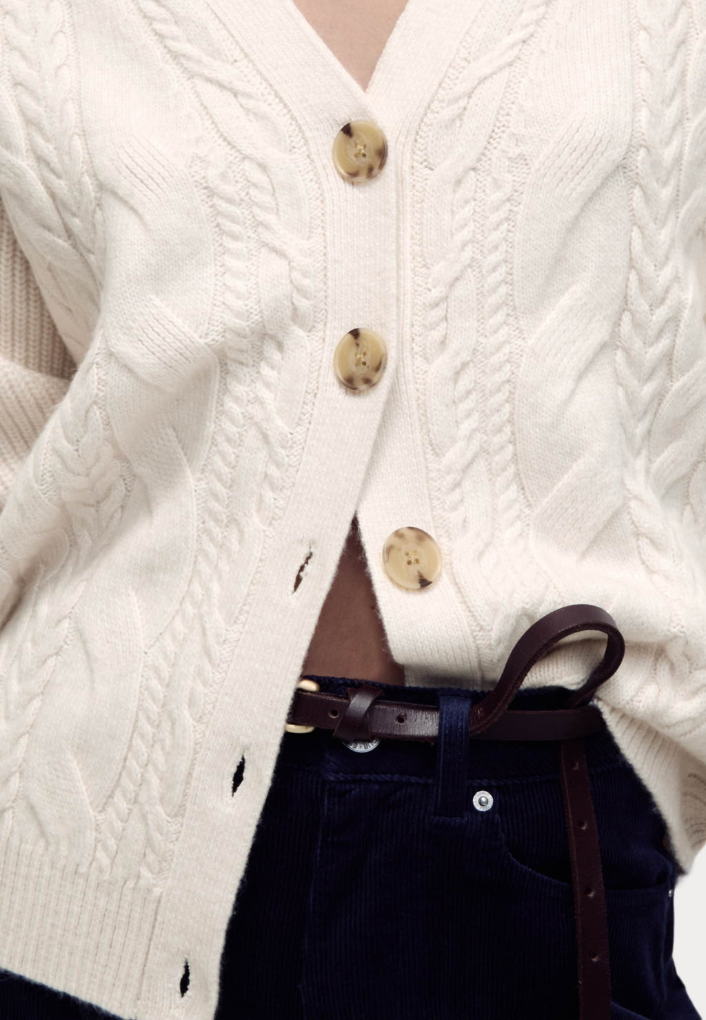 Marks & Spencer TEXTURED V-NECK RELAXED FIT