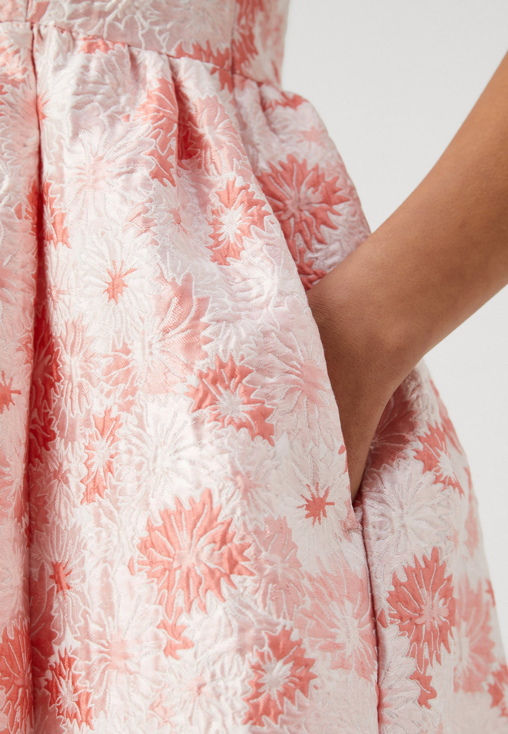 Selected Midi Floral jacquard