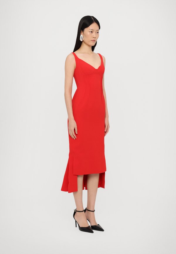 David Koma DOUBLE DETAIL MIDI DRESS