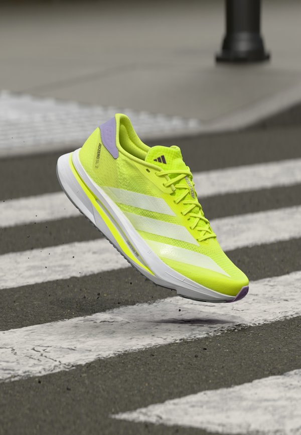 adidas Performance ADIZERO SL2 - Road running shoes - solar yellow/footwear white/powder plum