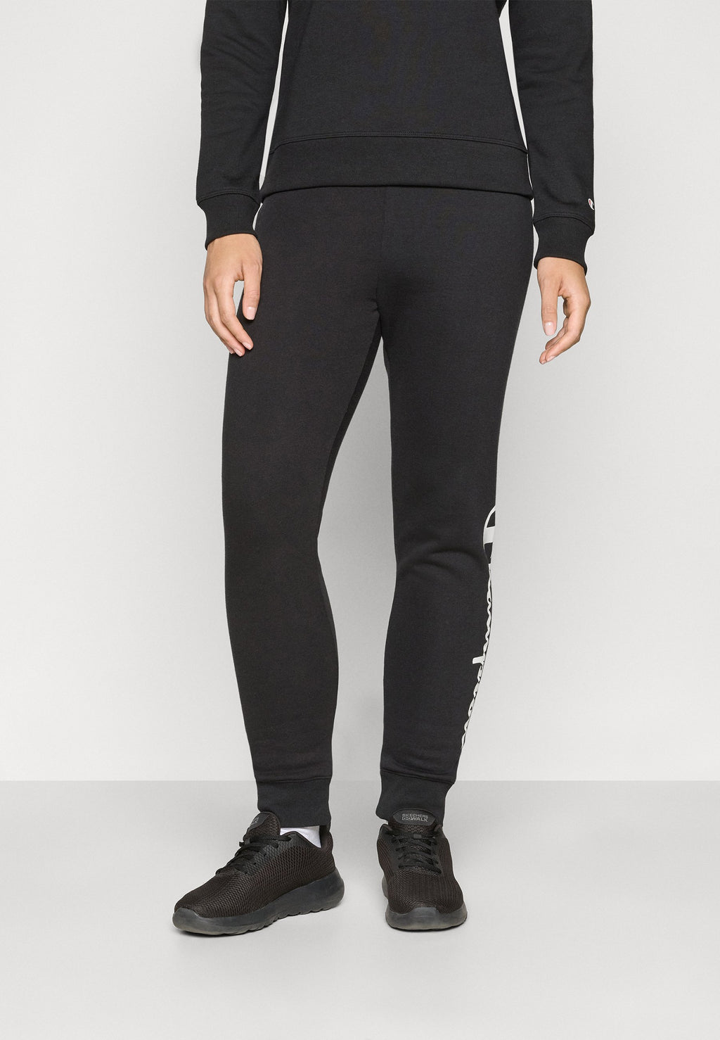 Champion BASICS CUFF PANTS LARGE LOGO