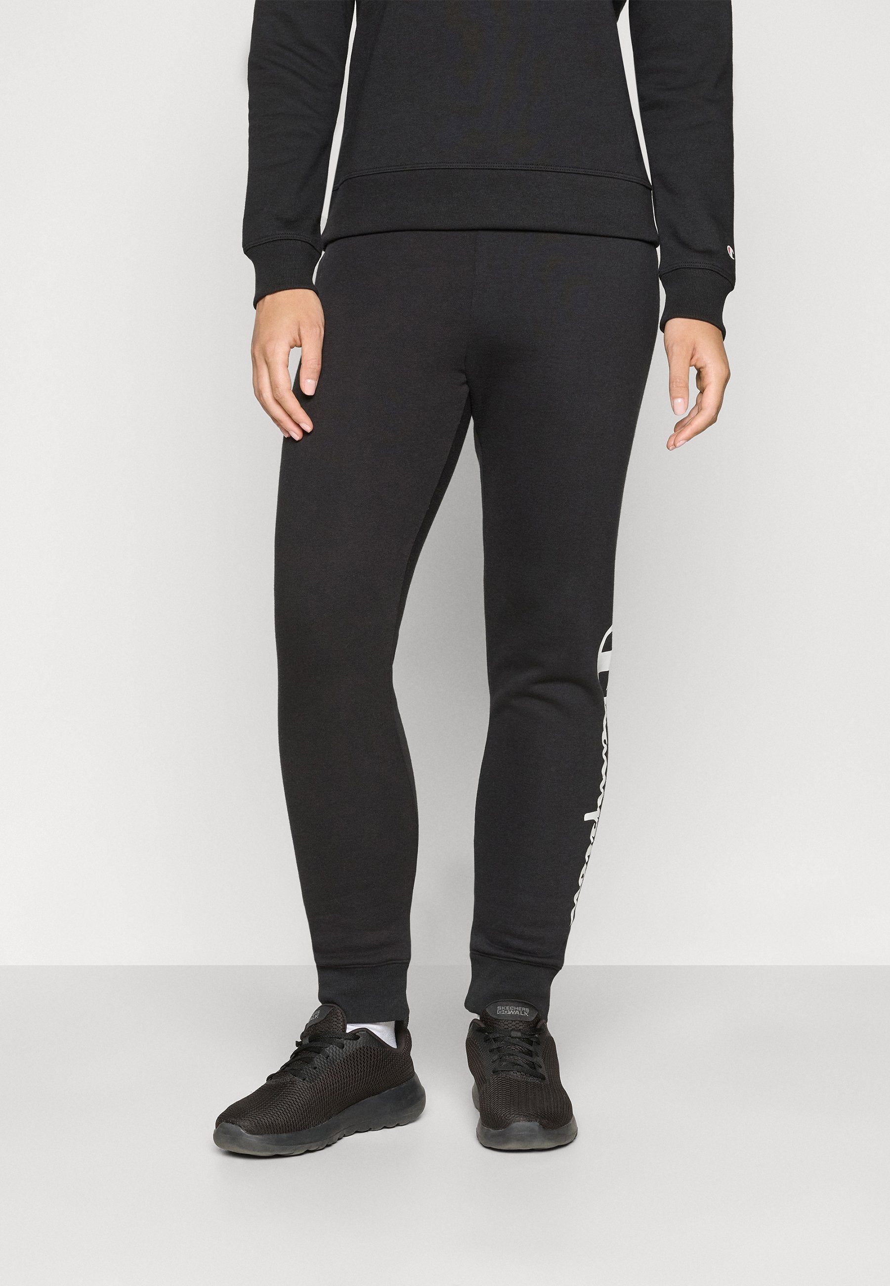 Champion BASICS CUFF PANTS LARGE LOGO