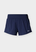 Nike Performance W NK ONE DF MR 3IN BR SHORT - Sports shorts - midnight navy/white