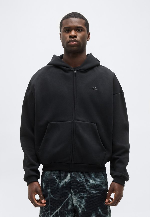 Nike Performance STANDARD ISSUE ZIP-JACKET - Zip-up sweatshirt - black/pale ivory