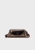 Guess BOLENA FLAP SHOULDER BAG - Handbag - pewter