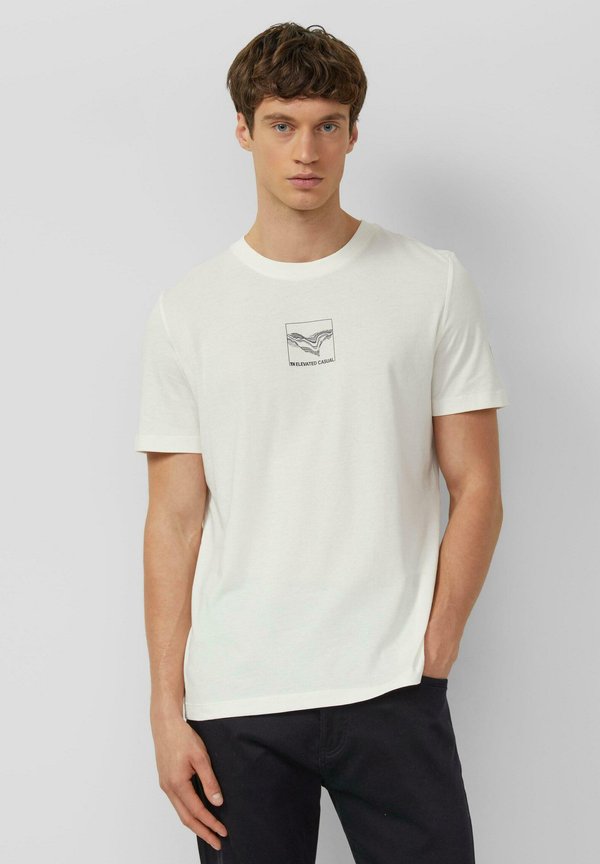 s.Oliver Print T-shirt - weiß