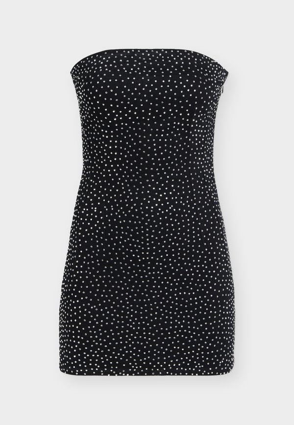 Good American CRYSTAL STRAPLESS MINI DRESS