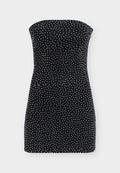 Good American CRYSTAL STRAPLESS MINI DRESS