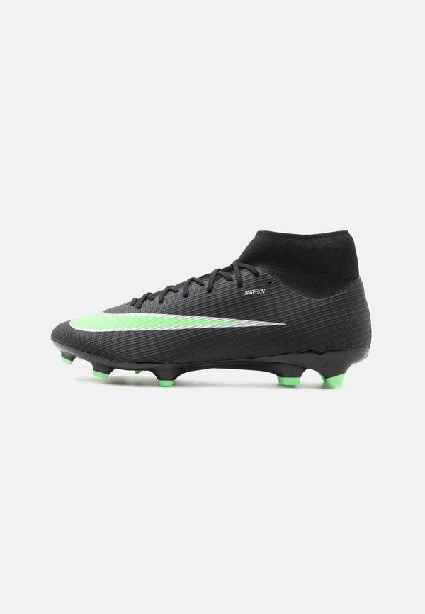 Nike Performance MERCURIAL SUPERFLY 11 ACADEMY FG/MG UNISEX - Football boots artificial grass - black/illusion green