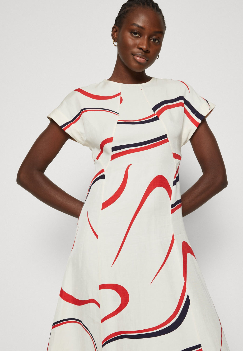 RIBBON MIDI DRESS Media 5