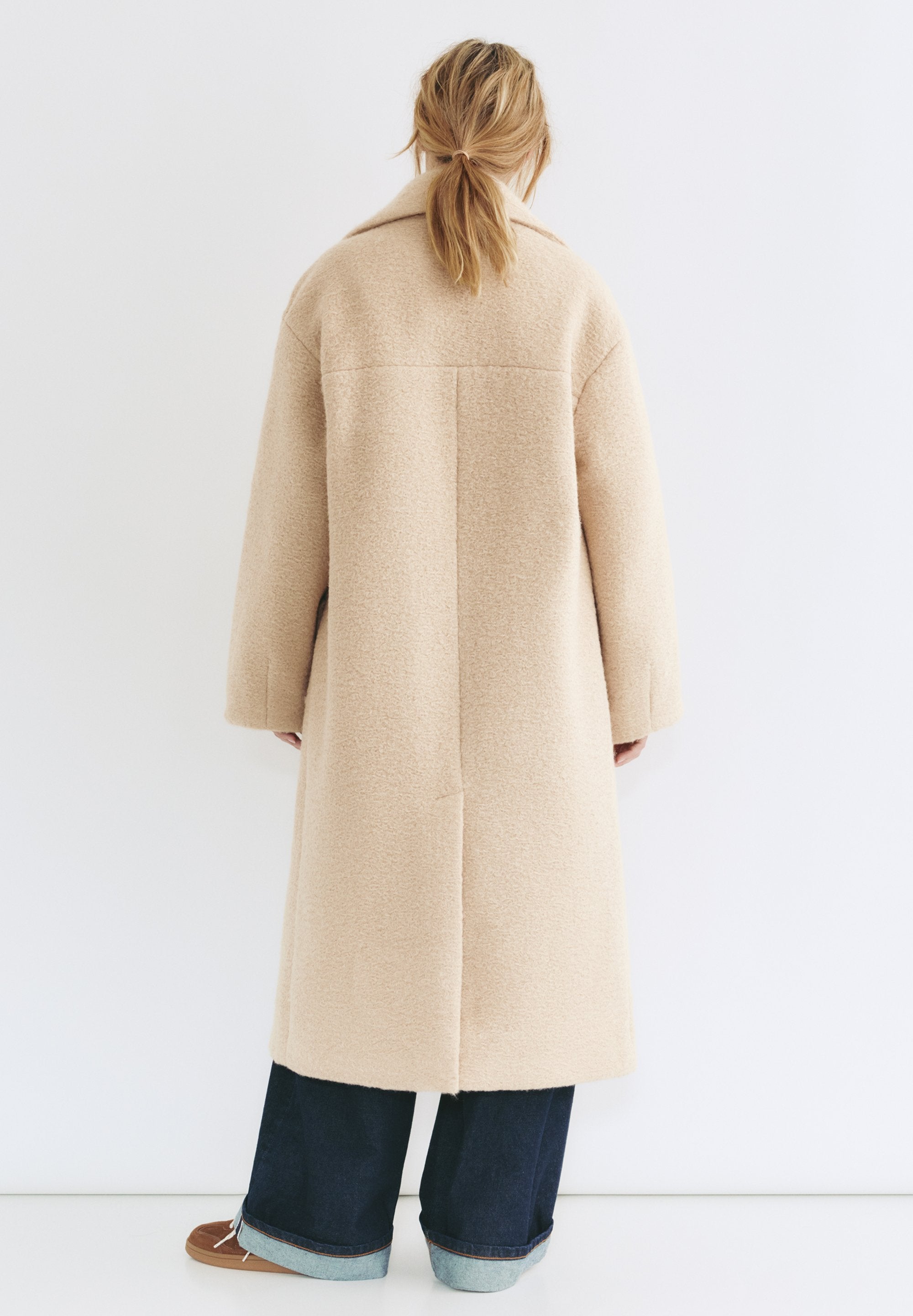 PULL&BEAR LONG BOUCLÉ