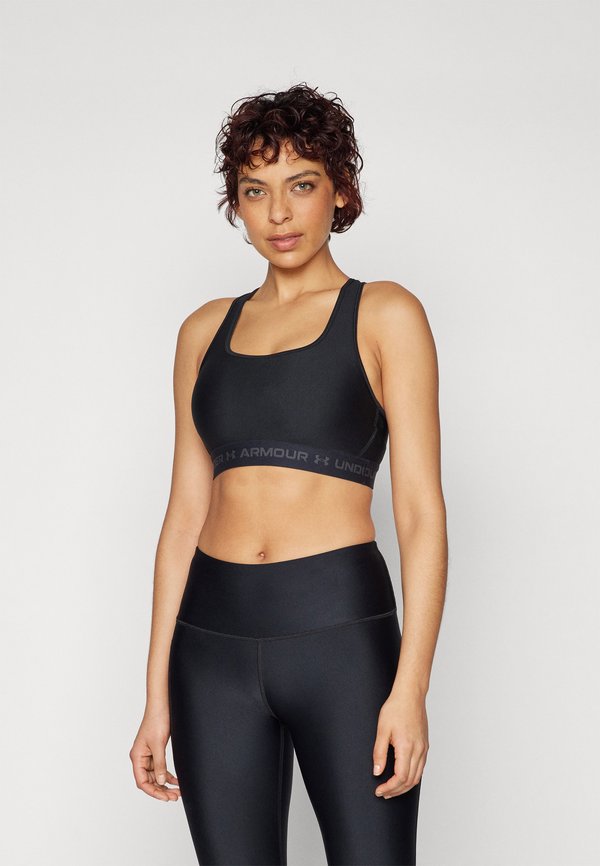 Under Armour CROSSBACK MID - Medium support sports bra - schwarz