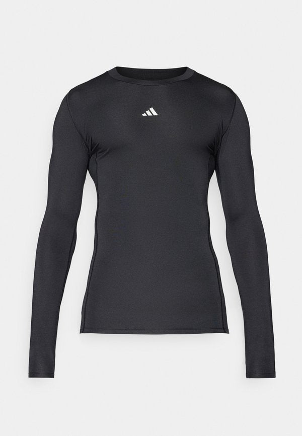 adidas Performance TECHFIT LONGSLEEVE T-SHIRT MEN - Long sleeved top - black
